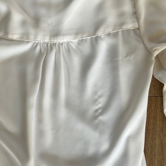 G by Giuliana -🎵BLONDIE LYRIC 🎼White Sheer Blouse w/Bow/Scarf/Tie - Picture 7 of 13